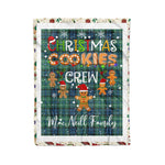 Personalized Gift Tartan Plaid Blanket Clan MacNeill Of Colonsay With Christmas Cookie Baking Crew Christmas Gift Blanket, Plaid Blanket, Christmas Fleece Blanket, Christmas Blanket, Tartan Blanket, Scottish Blanket, Scotland Blanket, Family Name Blanket, Custom Blanket, Personalized Blanket