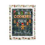 Personalized Gift Tartan Plaid Blanket Clan Kennedy With Christmas Cookie Baking Crew Christmas Gift Blanket, Plaid Blanket, Christmas Fleece Blanket, Christmas Blanket, Tartan Blanket, Scottish Blanket, Scotland Blanket, Family Name Blanket, Custom Blanket, Personalized Blanket