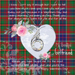 Rising Phoenix Necklace - Valentine Necklace Clan Adam Ancient Tartan Gift for Girlfriend, Gift for My Wife Rising Phoenix Necklace