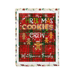 Personalized Gift Tartan Plaid Blanket Clan MacQuarrie With Christmas Cookie Baking Crew Christmas Gift Blanket, Plaid Blanket, Christmas Fleece Blanket, Christmas Blanket, Tartan Blanket, Scottish Blanket, Scotland Blanket, Family Name Blanket, Custom Blanket, Personalized Blanket