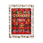 Personalized Gift Tartan Plaid Blanket Clan MacColl With Christmas Cookie Baking Crew Christmas Gift Blanket, Plaid Blanket, Christmas Fleece Blanket, Christmas Blanket, Tartan Blanket, Scottish Blanket, Scotland Blanket, Family Name Blanket, Custom Blanket, Personalized Blanket