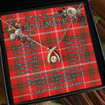 To My Beautiful Soulmate Necklace In Your Eyes I Have Found My Home Clan Duke Of Rothesay Tartan Wishbone Dancing Necklace
