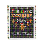 Personalized Gift Tartan Plaid Blanket Clan MacDonell of Glengarry With Christmas Cookie Baking Crew Christmas Gift Blanket, Plaid Blanket, Christmas Fleece Blanket, Christmas Blanket, Tartan Blanket, Scottish Blanket, Scotland Blanket, Family Name Blanket, Custom Blanket, Personalized Blanket