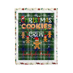 Personalized Gift Tartan Plaid Blanket Clan Tweedside With Christmas Cookie Baking Crew Christmas Gift Blanket, Plaid Blanket, Christmas Fleece Blanket, Christmas Blanket, Tartan Blanket, Scottish Blanket, Scotland Blanket, Family Name Blanket, Custom Blanket, Personalized Blanket