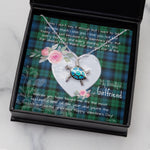 Sea Turtle Necklace Gift for My Beautiful Girlfriend Valentines Necklace Clan Blackwatch Ancient Tartan Blue Turtle Necklace