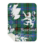 Sherpa Blanket - Tartan Blanket Thistle and Lion Scottish Clan Davidson Ancient Plaid Blanket, plaid sherpa blanket queen,purple sherpa blanket,queen sherpa blanket,queen size sherpa blanket,red sherpa blanket,scottish tartan blankets,sherpa blanket,sherpa christmas blanket