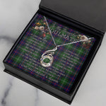 To My Beautiful Soulmate Necklace In Your Eyes I Have Found My Home Clan Sutherland Tartan Rising Phoenix Necklace