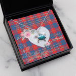 Sea Turtle Necklace Gift for My Beautiful Girlfriend Valentines Necklace Clan Galloway Tartan Blue Turtle Necklace
