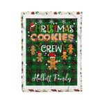 Personalized Gift Tartan Plaid Blanket Clan Halkett With Christmas Cookie Baking Crew Christmas Gift Blanket, Plaid Blanket, Christmas Fleece Blanket, Christmas Blanket, Tartan Blanket, Scottish Blanket, Scotland Blanket, Family Name Blanket, Custom Blanket, Personalized Blanket
