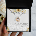 To Mommy Necklace, To My Amazing Mommy Gift Necklace, 1st Mother’s Day Present For New Mom From New Born Baby, Sentimental Gift From Baby To Mom, New Mommy Gift Forever Love Necklace