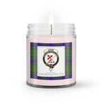 Soy Wax Candle - Buffalo Plaid Candle Clan Crest Badge Adam Hunting Tartan Plaid Soy Wax Candle, oil candle, candle handmade, wax candle, soy wax, nature wax, natural soy wax, natural soy candles, natural candle