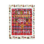 Personalized Gift Tartan Plaid Blanket Clan Preston With Christmas Cookie Baking Crew Christmas Gift Blanket, Plaid Blanket, Christmas Fleece Blanket, Christmas Blanket, Tartan Blanket, Scottish Blanket, Scotland Blanket, Family Name Blanket, Custom Blanket, Personalized Blanket