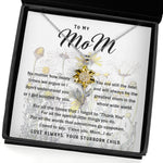 To My Mom Necklace Greatest Mom Mother's Day Gift Necklace Sunflower Pendant Necklace
