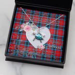 Sea Turtle Necklace Gift for My Beautiful Girlfriend Valentines Necklace Clan MacTavish Tartan Blue Turtle Necklace