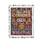 Personalized Gift Tartan Plaid Blanket Clan Borthwick Ancient With Christmas Cookie Baking Crew Christmas Gift Blanket, Plaid Blanket, Christmas Fleece Blanket, Christmas Blanket, Tartan Blanket, Scottish Blanket, Scotland Blanket, Family Name Blanket, Custom Blanket, Personalized Blanket