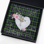 Gift For My Beautiful Girlfriend Necklace Valentine Necklace Clan Farquharson Modern Tartan Cross Dancing Necklace Scottish Tartan Jewelry