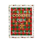 Fleece Blanket - Personalized Gift Tartan Plaid Blanket Clan Moncrieffe With Christmas Cookie Baking Crew Christmas Gift Fleece Blanket