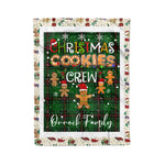 Personalized Gift Tartan Plaid Blanket Clan Orrock With Christmas Cookie Baking Crew Christmas Gift Blanket, Plaid Blanket, Christmas Fleece Blanket, Christmas Blanket, Tartan Blanket, Scottish Blanket, Scotland Blanket, Family Name Blanket, Custom Blanket, Personalized Blanket