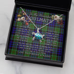 Sea Turtle Necklace To My Beautiful Soulmate Necklace In Your Eyes I Have Found My Home Clan Newman Tartan Blue Turtle Necklace