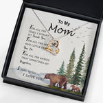 Love Dancing Necklace - Mom Necklace, To My Mom I Love You To The Moon and Back Necklace, Gift For Mom Birthday Necklace