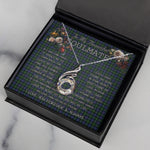 To My Beautiful Soulmate Necklace In Your Eyes I Have Found My Home Clan Baillie Hunting Tartan Rising Phoenix Necklace