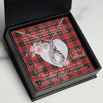 Rising Phoenix Necklace - Valentine Necklace Clan Aikenhead Tartan Gift for Girlfriend, Gift for My Wife Rising Phoenix Necklace