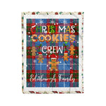 Products Personalized Gift Tartan Plaid Blanket Clan Edinburgh With Christmas Cookie Baking Crew Christmas Gift Blanket, Plaid Blanket, Christmas Fleece Blanket, Christmas Blanket, Tartan Blanket, Scottish Blanket, Scotland Blanket, Family Name Blanket, Custom Blanket, Personalized Blanket