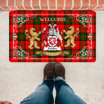 Doormat - Tartan Door Mat The Family Dunbar Modern Welcome Mat, Plaid Doormat Scottish