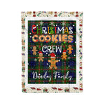 Products Personalized Gift Tartan Plaid Blanket Clan Dundas With Christmas Cookie Baking Crew Christmas Gift Blanket, Plaid Blanket, Christmas Fleece Blanket, Christmas Blanket, Tartan Blanket, Scottish Blanket, Scotland Blanket, Family Name Blanket, Custom Blanket, Personalized Blanket