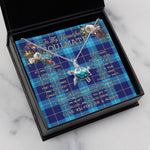 Sea Turtle Necklace To My Beautiful Soulmate Necklace In Your Eyes I Have Found My Home Clan McKerrell Tartan Blue Turtle Necklace