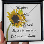 Cross Dancing Necklace - Mother Necklace - Mother Gift - Never Truly Part Mother's Day Necklace