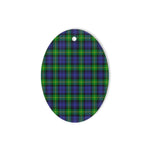 Gordon Modern Tartan Oval Ornaments, Christmas Tree Ornament, Plaid Christmas Ornaments, Ceramic Oval Christmas Tree Decoration, Tartan Oval Ornaments, Christmas Tree Ornament, Plaid Christmas Ornaments, Ceramic Oval Christmas Tree Decoration