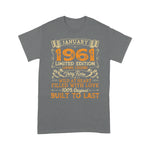 Vintage Birthday January 1961 Years Old Birthday Shirt 60th birthday gifts - Scotstee Shop