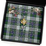 To My Beautiful Soulmate Sunflower Necklace In Your Eyes I Have Found My Home Clan Blackwatch Dress Modern Tartan Jewelry For Girlfriend, Tartan Sunflower Pendant Necklace, Scottish Tartan Jewelry, valentine necklace, necklace girlfriend, necklace for wife, cute necklaces for girlfriend, jewelry for girlfriend, to my soulmate necklace, to my future wife necklace