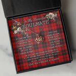 To My Beautiful Soulmate Necklace In Your Eyes I Have Found My Home Clan Ettrick Tartan Crown Pendant Necklace