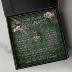 To My Beautiful Soulmate Necklace In Your Eyes I Have Found My Home Clan Beveridge Tartan Crown Pendant Necklace