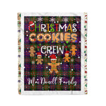 Personalized Gift Tartan Plaid Blanket Clan MacDonell Of Glengarry Modern With Christmas Cookie Baking Crew Christmas Gift Blanket, Plaid Blanket, Christmas Fleece Blanket, Christmas Blanket, Tartan Blanket, Scottish Blanket, Scotland Blanket, Family Name Blanket, Custom Blanket, Personalized Blanket