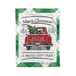 Tartan Blanket Vintage Red Truck with Christmas Tree Family Scottish Clan Bias plaid blanket, red plaid blanket, buffalo plaid blanket, green plaid blanket, plaid fleece blanket, blue plaid blanket, red tartan blanket, tartan plaid blanket, black and white plaid blanket, , christmas plaid blanket, orange plaid blanket, tartan plaid throw blanket, pink plaid blanket, brown plaid blanket, buffalo check blanket