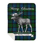 Scotstee Shop Plaid Tartan Blanket With Moose Clan MacKay Plaid Blanket, plaid blanket australia,plaid blanket canada,plaid christmas blanket,plaid fleece sherpa blanket,plaid sherpa blanket canada,plaid sherpa blanket lipstick,plaid sherpa blanket pink,plaid sherpa blanket queen