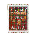 Personalized Gift Tartan Plaid Blanket Clan Innes Modern With Christmas Cookie Baking Crew Christmas Gift Blanket, Plaid Blanket, Christmas Fleece Blanket, Christmas Blanket, Tartan Blanket, Scottish Blanket, Scotland Blanket, Family Name Blanket, Custom Blanket, Personalized Blanket