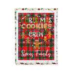 Personalized Gift Tartan Plaid Blanket Clan Spens With Christmas Cookie Baking Crew Christmas Gift Blanket, Plaid Blanket, Christmas Fleece Blanket, Christmas Blanket, Tartan Blanket, Scottish Blanket, Scotland Blanket, Family Name Blanket, Custom Blanket, Personalized Blanket