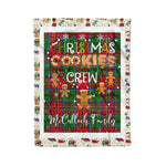 Personalized Gift Tartan Plaid Blanket Clan McCulloch With Christmas Cookie Baking Crew Christmas Gift Blanket, Plaid Blanket, Christmas Fleece Blanket, Christmas Blanket, Tartan Blanket, Scottish Blanket, Scotland Blanket, Family Name Blanket, Custom Blanket, Personalized Blanket