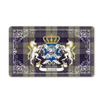 Doormat - Welcome Mat Scottish Cunningham Dress Blue Dancers Clan Badge Tartan Door Mat, Plaid Doormat