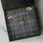 To My Beautiful Soulmate Necklace In Your Eyes I Have Found My Home Clan Blair Modern Tartan Crown Pendant Necklace