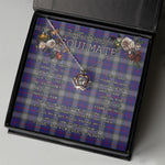 To My Beautiful Soulmate Necklace In Your Eyes I Have Found My Home Clan Kinnaird Tartan Crown Pendant Necklace