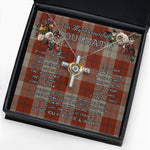 To My Beautiful Soulmate Necklace In Your Eyes I Have Found My Home Clan Davidson Dress Dancers Tartan Cross Dancing Necklace