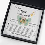 Love Dancing Necklace - Mom Necklace Gift - Daughter Gift To Best Mom, You Gave Me The Wings To Fly Mom Necklace