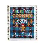 Personalized Gift Tartan Plaid Blanket Clan Home Ancient With Christmas Cookie Baking Crew Christmas Gift Blanket, Plaid Blanket, Christmas Fleece Blanket, Christmas Blanket, Tartan Blanket, Scottish Blanket, Scotland Blanket, Family Name Blanket, Custom Blanket, Personalized Blanket