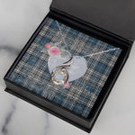 Rising Phoenix Necklace - Valentine Necklace Clan Napier Tartan Gift for Girlfriend, Gift for My Wife Rising Phoenix Necklace