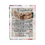 Scotstee Shop - Personalized Letter Funny Gift For Man Funny Quotes To Husband Fleece Blanket